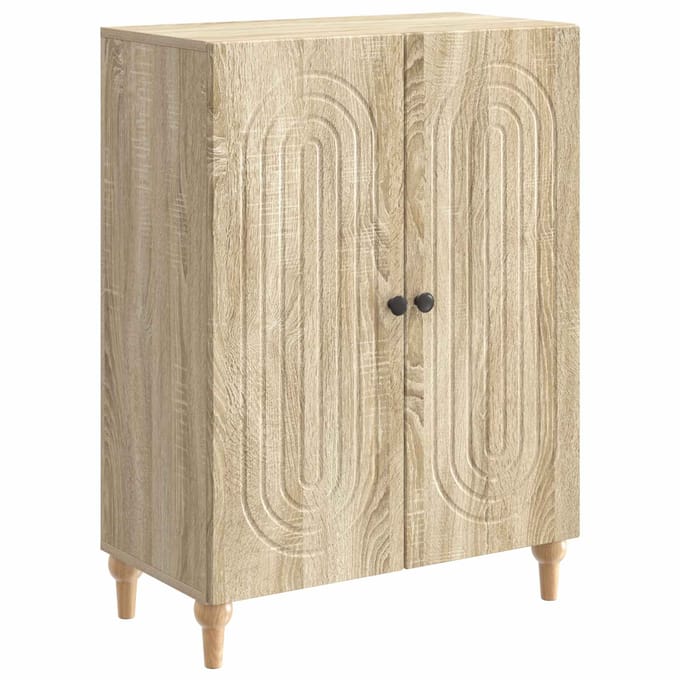 vidaXL - Dressoir - Sonoma - Eiken - 66 - x - 34,5 - x - 90 - cm - Bewerkt - hout