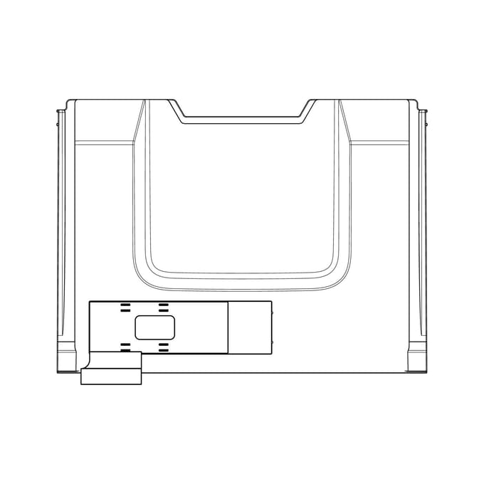 AEG deksel, schuif, onderaan, 738,425x267mm 8080059143