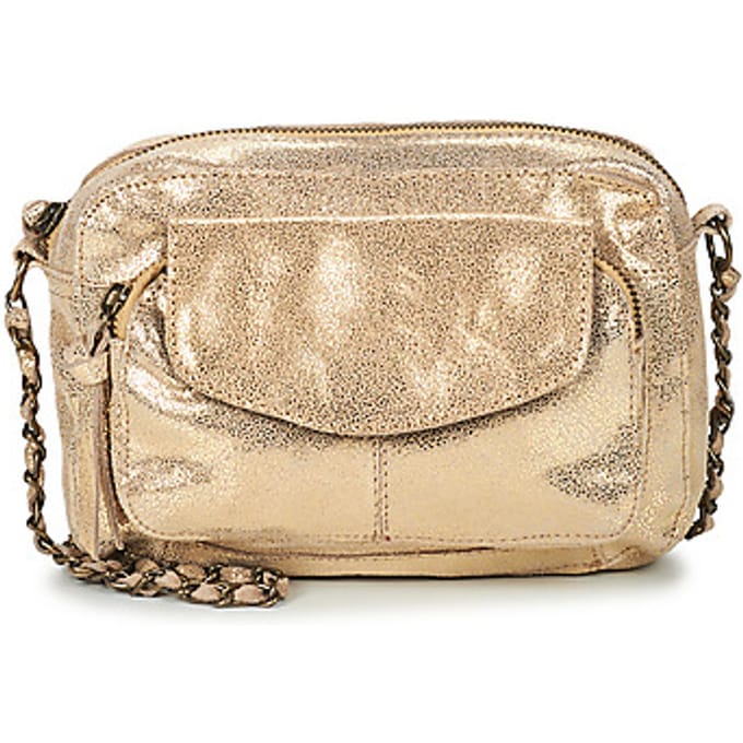 Pieces Naina Leather Tas Goud