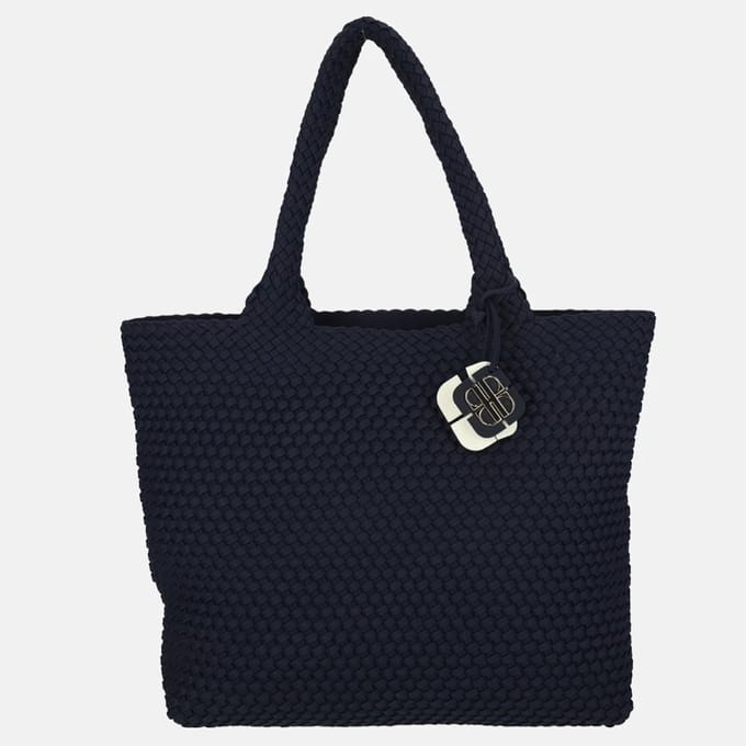 Laurent David Liz shopper gevlochten navy