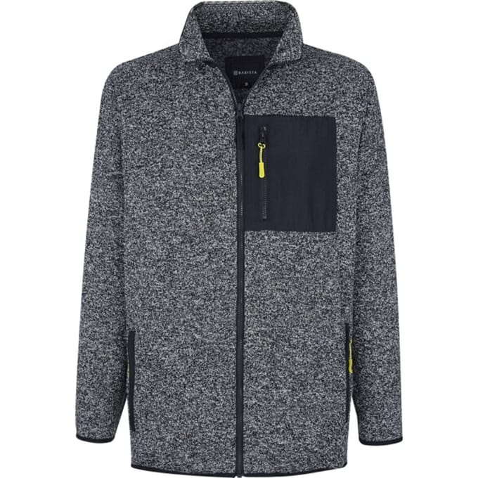 Babista herren Gebreid Fleece Vest - 52 - grijs - Plus Size