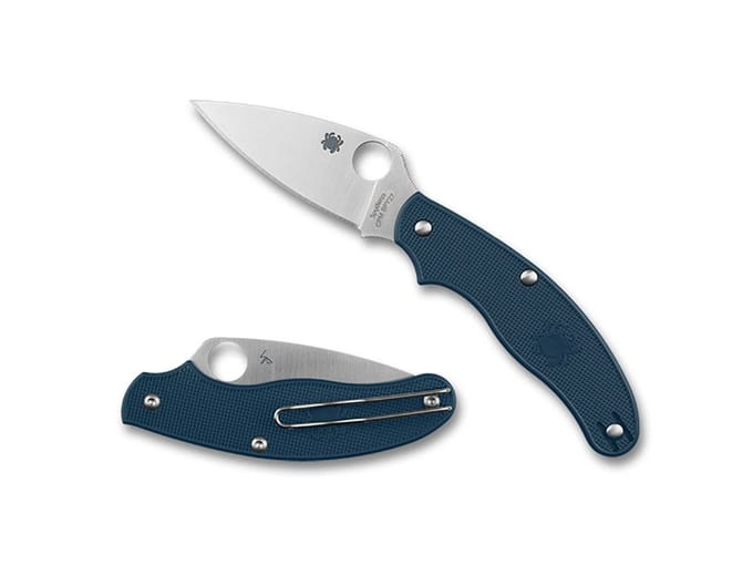 Spyderco uk penknife blue spy27 pe