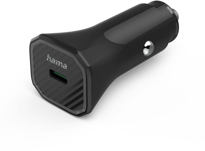 Hama 25W Auto oplader - USB-C PD/QC - Zwart