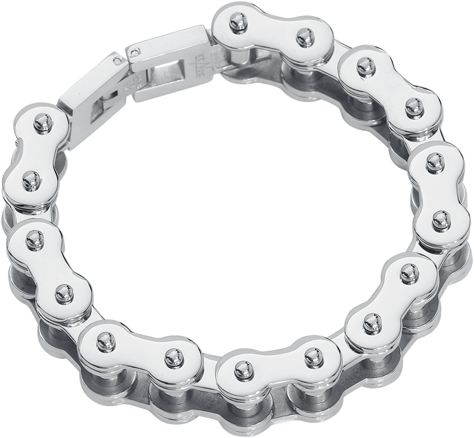 etNox hard and heavy Armband - Biker - voor Mannen - zilverkleurig