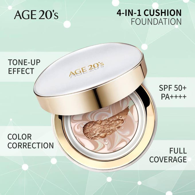 Signature Essence Cover Pact Long Stay met Navulling #21 Light Beige 14 g x 2 st beige