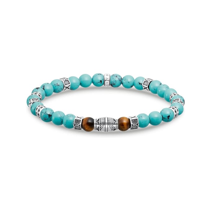 Thomas Sabo unisex armband 925 zilveren kleurstoffen 19 Turkoois 32023665