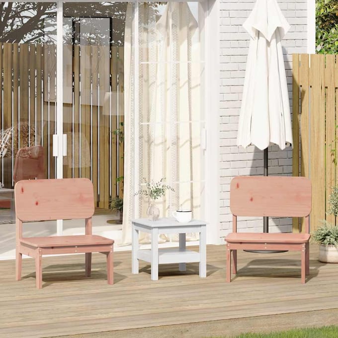 vidaXL - Tuinstoelen - 2 - st - 60x52,5x72 - cm - massief - douglashout