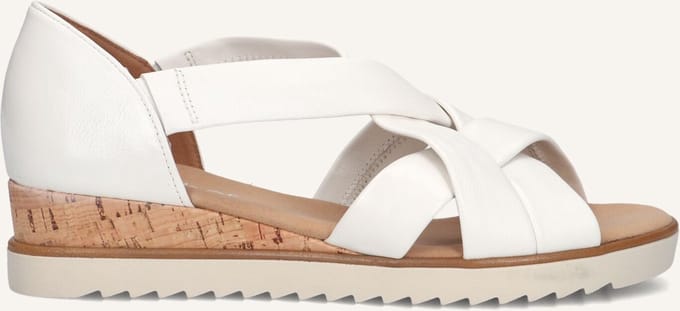 Gabor 782 Sandalen - Met Sleehak - Dames - Wit - Maat 42,5