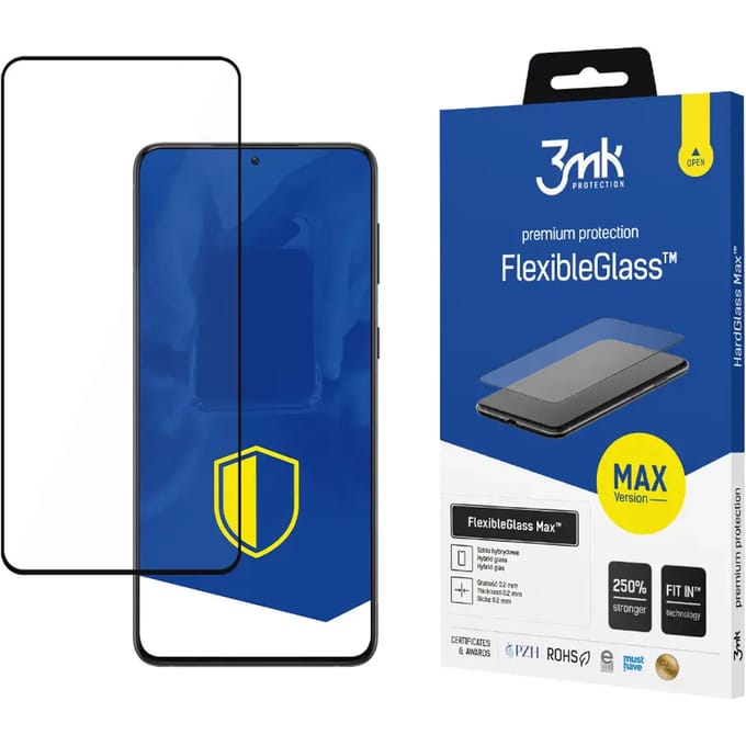 3mk Tempered Glass FlexibleGlass Max Black for Samsung Galaxy S21+ 5G