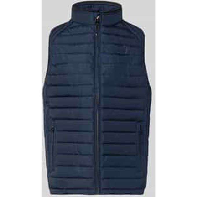 regular fit bodywarmer met gewatteerde look