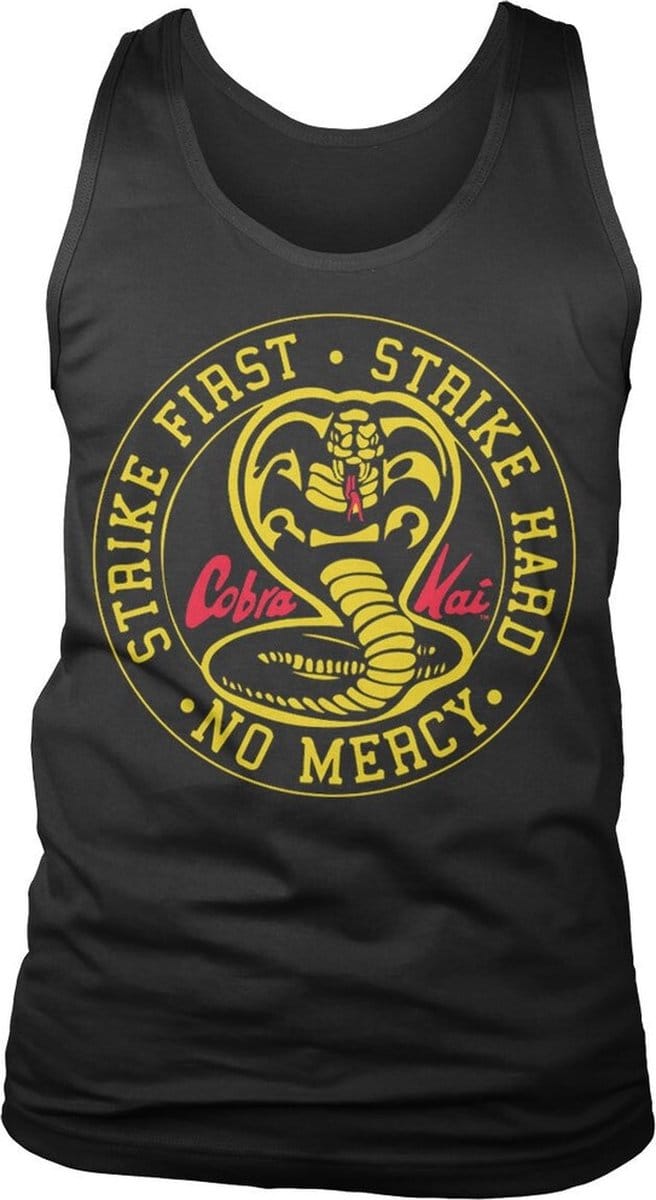 Cobra Kai Round Patch tanktop zwart