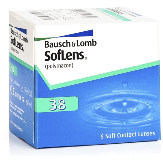-0,50 SofLens 38 - 6 pack - Maandlenzen - Contactlenzen