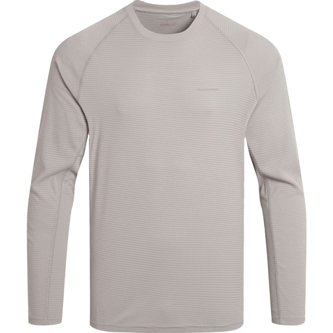 Craghoppers Heren SolarShield+ Nosilife T-shirt met lange mouwen (Perkament)