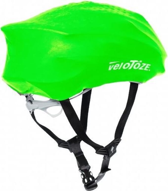VeloToze Helmet Cover Viz-Green -  One Size - Helmhoes