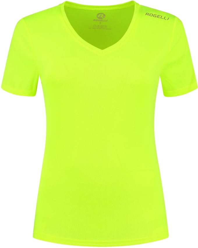 Rogelli Promo Dames Hardloopshirt - Korte mouw - Geel