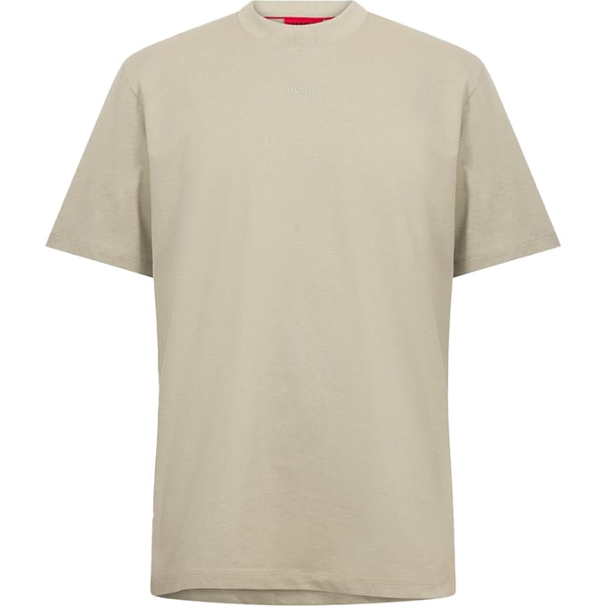 Hugo Boss Heren Zwaargewicht Relaxed Fit T-shirt (Beige)
