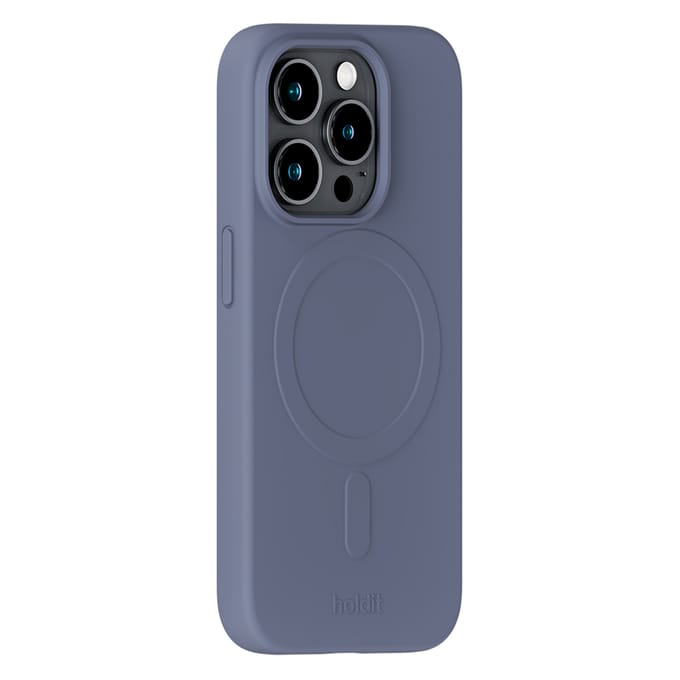 Holdit Soft MagSafe Case voor de Apple iPhone 15 Pro - Pacific Blue
