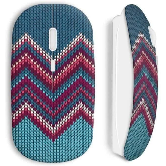 Draadloze muis Breikunst design hippie