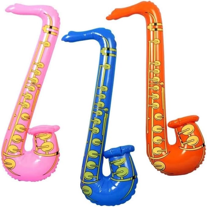 Opblaasbare Saxofoon Kostuumaccessoire voor Feestjes en Evenementen