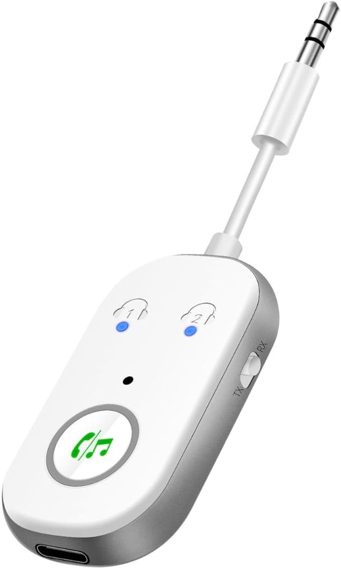 Bluetooth Transmitter - Bluetooth Receiver - Adapter - Wit