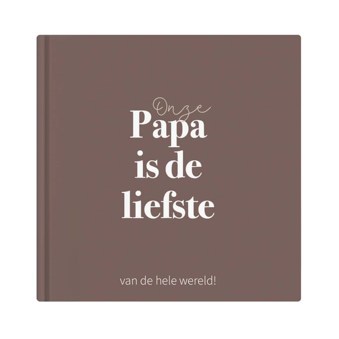 Writemoments Onze papa is de liefste - Vaderdag cadeau - Invulboek voor papa