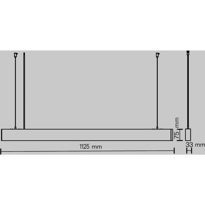 Maytoni LED hanglamp Basis, wit, CCT, lengte 112,5 cm