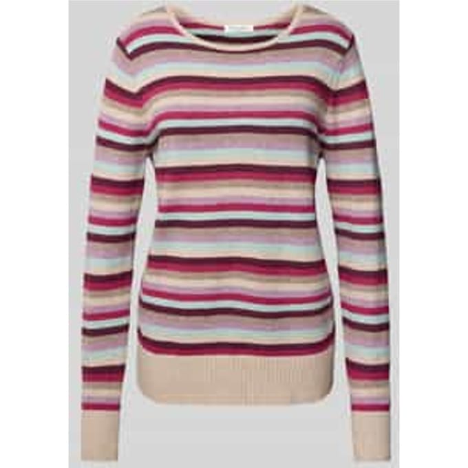 Gebreide pullover van viscosemix met ronde hals