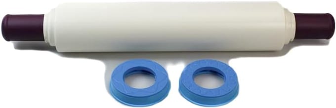 Deegroller - Bakroller - Deeg Uitrollen - Vulbaar met water - 322 cm oppervlak - Bordeauxrood blauw