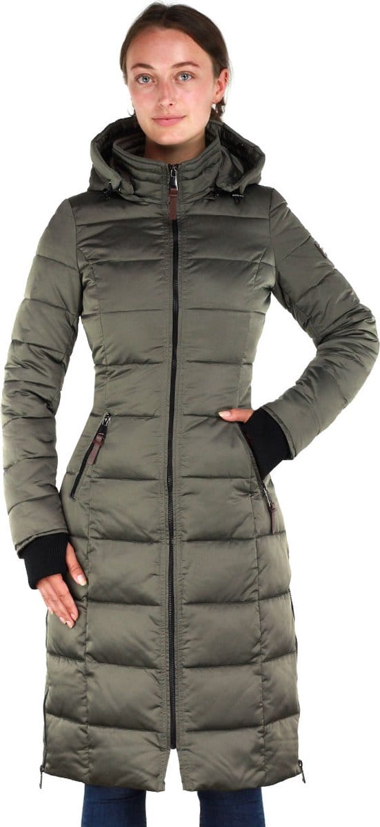 Versano Alexa Dames Slim Fit Winterjas M - Groen