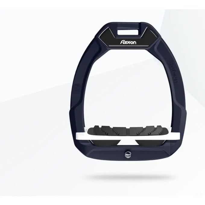 Veiligheidsstijgbeugels met schuin grip bruin/wit/zwart Flex-On Safe-On