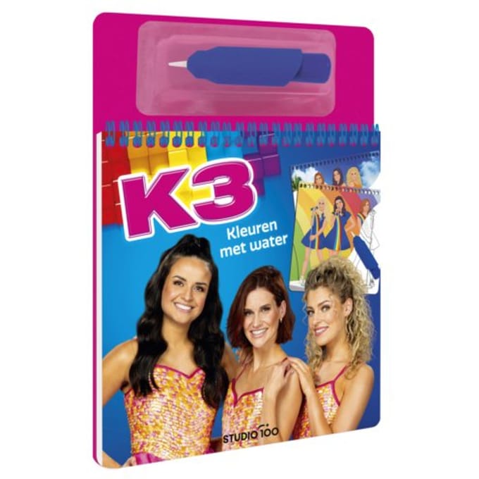 Studio 100 K3 Coloring Book - Coloring with water
