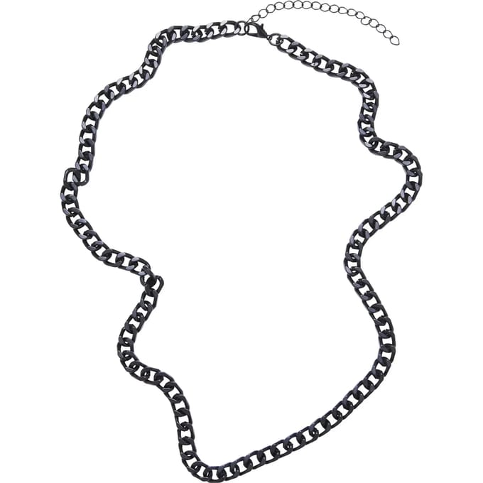 Urban Classics Halsketting - Long Basic Chain ketting - voor Vrouwen - zwart