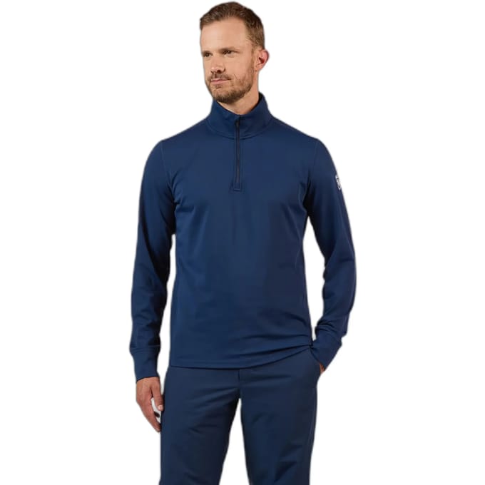 Rossignol Mid Layer Stretch Sweatshirt Met Halve Rits Blauw XL Man
