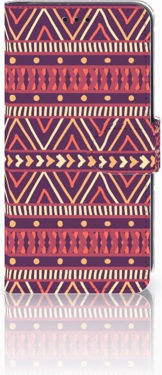 Xiaomi Mi A2 Lite Telefoon Hoesje Aztec Paars