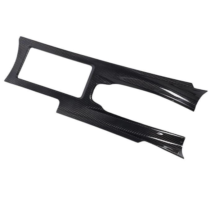 Decoratieve Sticker Frame Middenconsole Koolstofvezel Interieur Pookknop Bekleding Accessoires black
