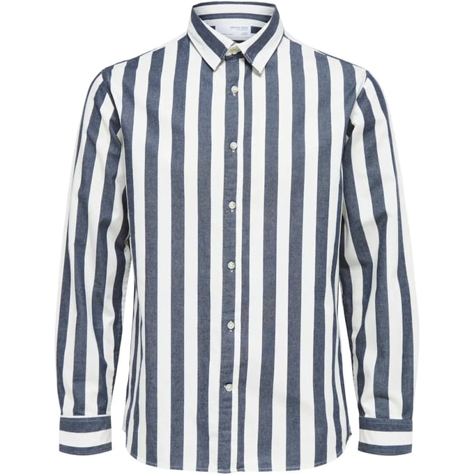 Overhemd Selected Slhregpecko Stripes W