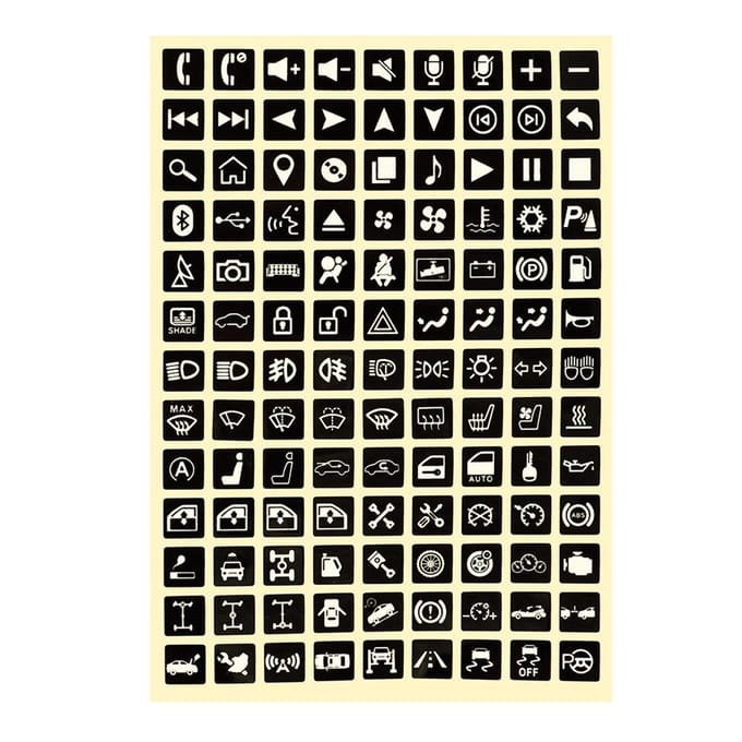 Multifunctionele Knopstickers Auto Lichtgevende Sticker Auto Lichtstickers Schakelaar Relais Decoratie beige