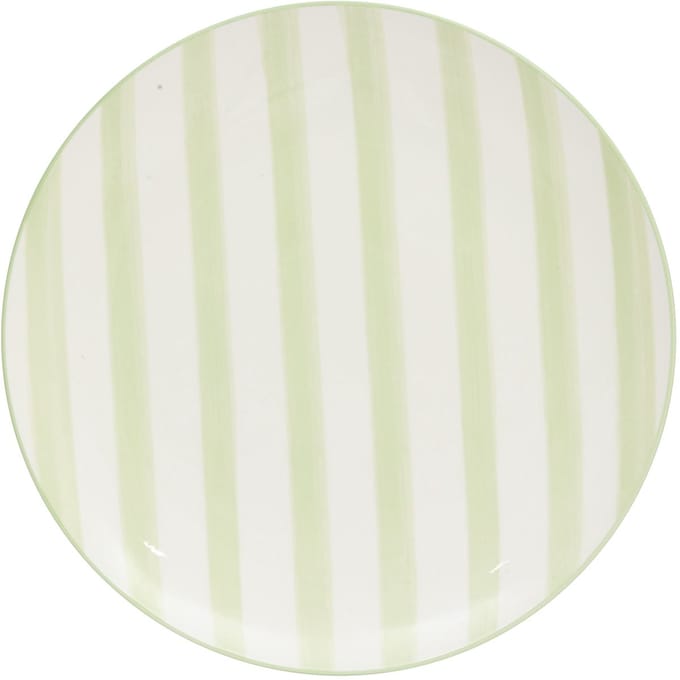 Secret de Gourmet Charlie Plat bord Ø27cm - Set van 6 stuks - Groen/Wit