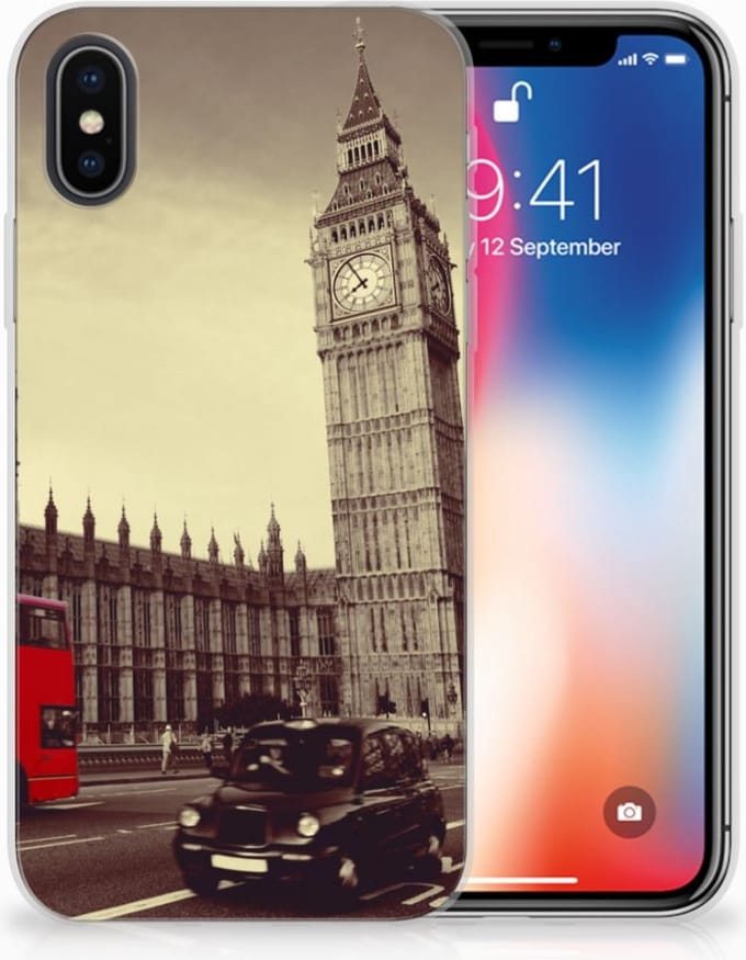 Apple iPhone X | Xs Siliconen Back Cover Londen
