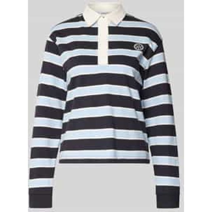 Shirt met lange mouwen met labelstitching