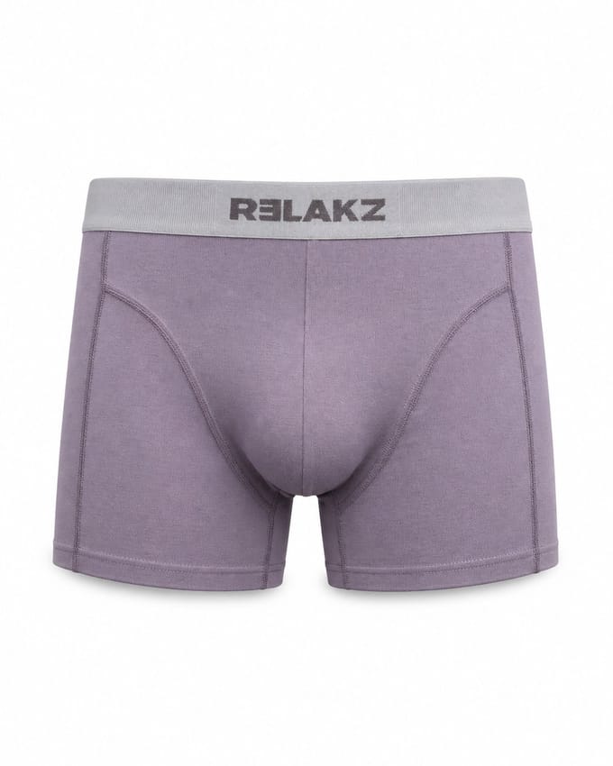 RELAKZ Heren Boxershorts Lenzing Modal 2-pack Ridge Purple M