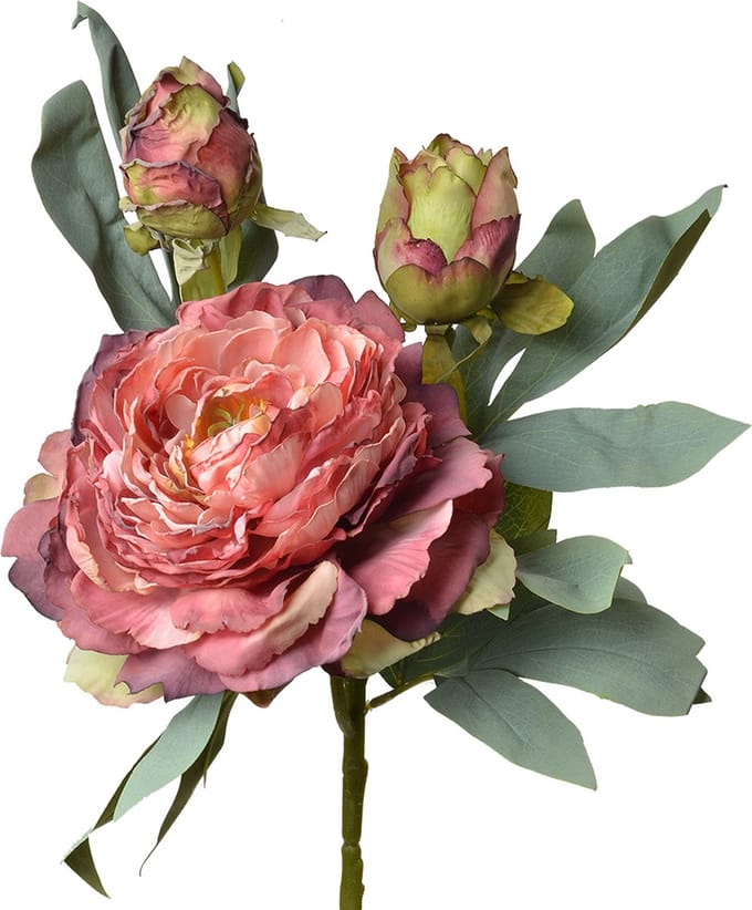 Clayre & Eef Kunstbloem 62 cm Rood Kunststof