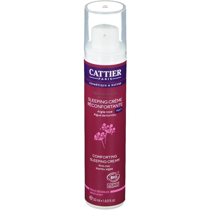 Cattier Nachtcreme kalmerend gevoelige huid 50 Milliliter