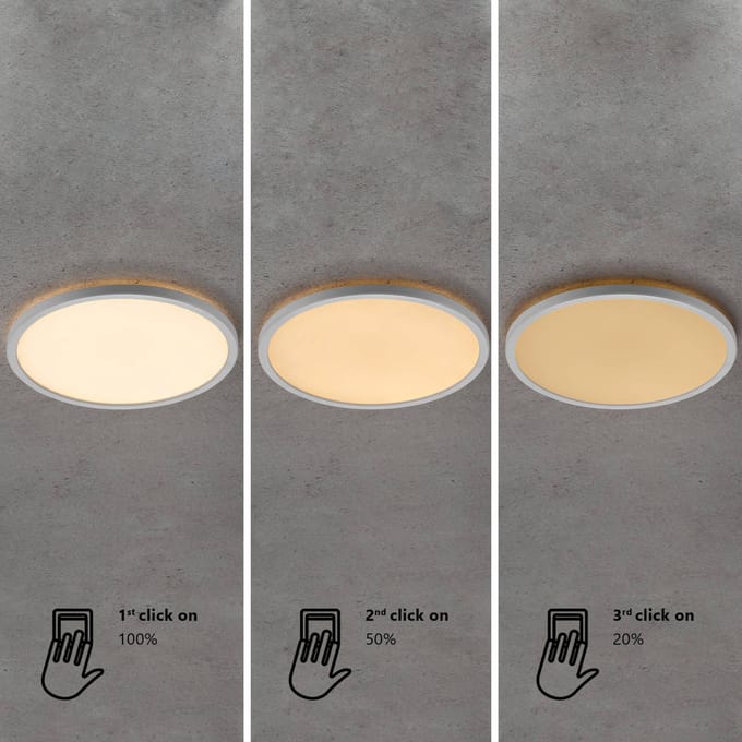 Nordlux LED plafondlamp Oja 60 IP20 2.700K Step-dim wit