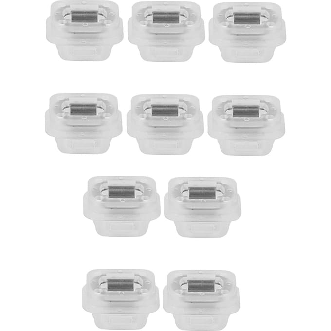10 pièces Garniture de porte de voiture en plastique Bande d'insertion Œillets Clips Incrustation de carte pour E46 E90 E91 E92 E93 white