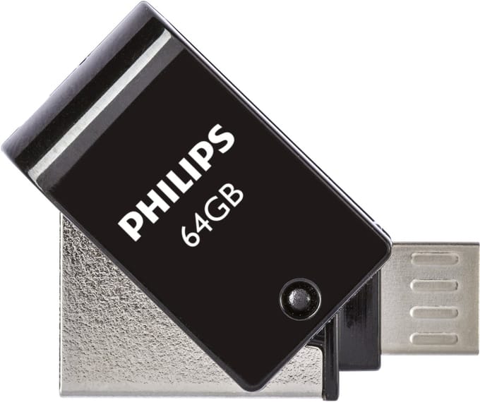 Philips 2 in1 USB stick 2.0/USB Micro B - 64GB - FM64DA148B