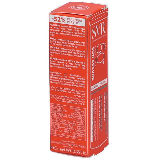 Sun Secure Easy Stick Spf50+ Recharge 10 gr