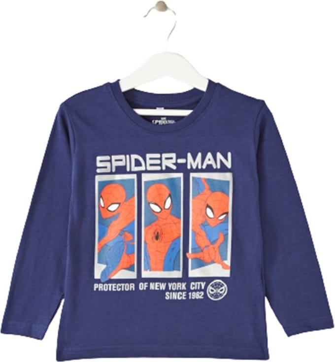 Marvel Spiderman Shirt - Lange Mouw - Maat 98/104