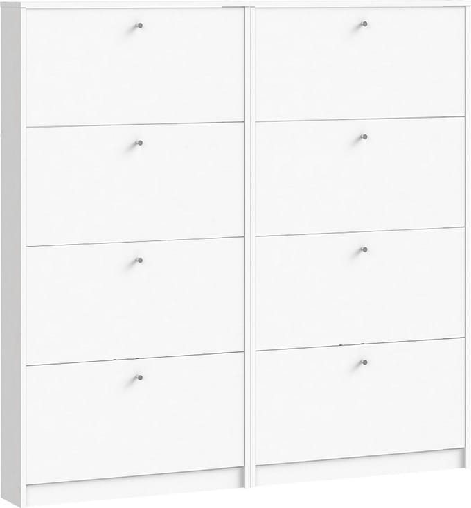 Tvilum Escape - Schoenenkast - wit - Set van 2
