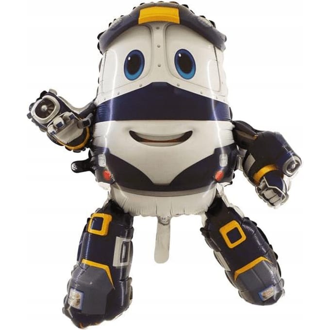 Ballon en Aluminium Robot Bleu, 36  1 Pièce